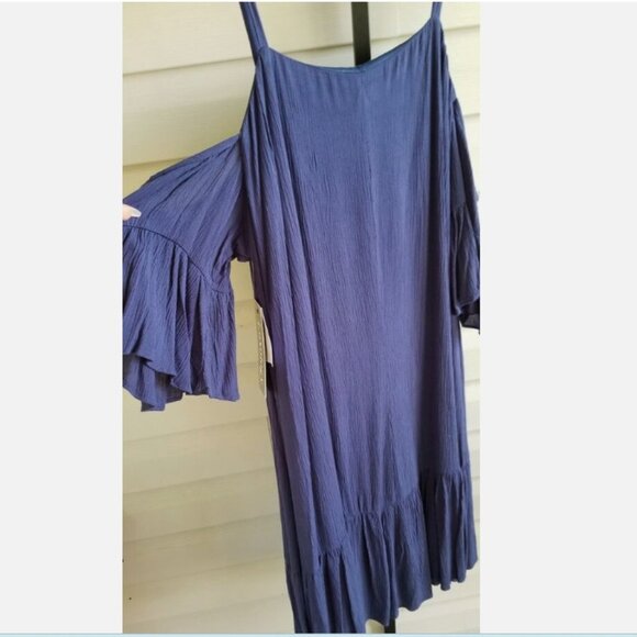 Luxology Embroidered Cold Shoulder Tunic Dress - Boho/Southwest - Picture 5 of 6